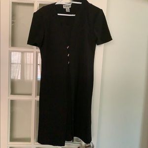 Navy blue knit dress